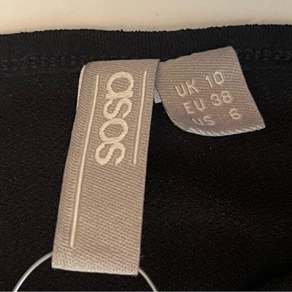 ASOS Sheer Black BodyCon Cut Out Ruched Party Event Midi Dress NWT Size 6 - Picture 9 of 15